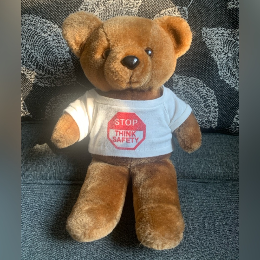 3/$25✨ Plush Teddy Bear with Safety Shirt
